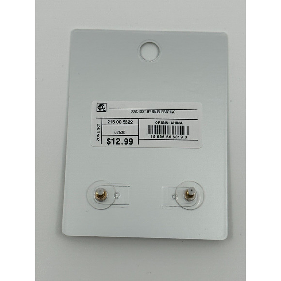 Sugarfix By Baublebar Earrings Boombox Party "Turn it Up" Rhinestones Gold Tone - Picture 5 of 7